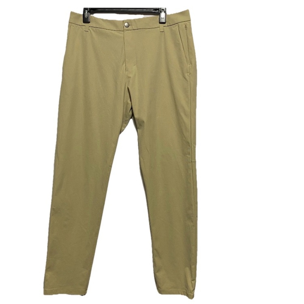 Lululemon Trouser Pants Mens 34x30 Khaki Casual Stretch Athletic
